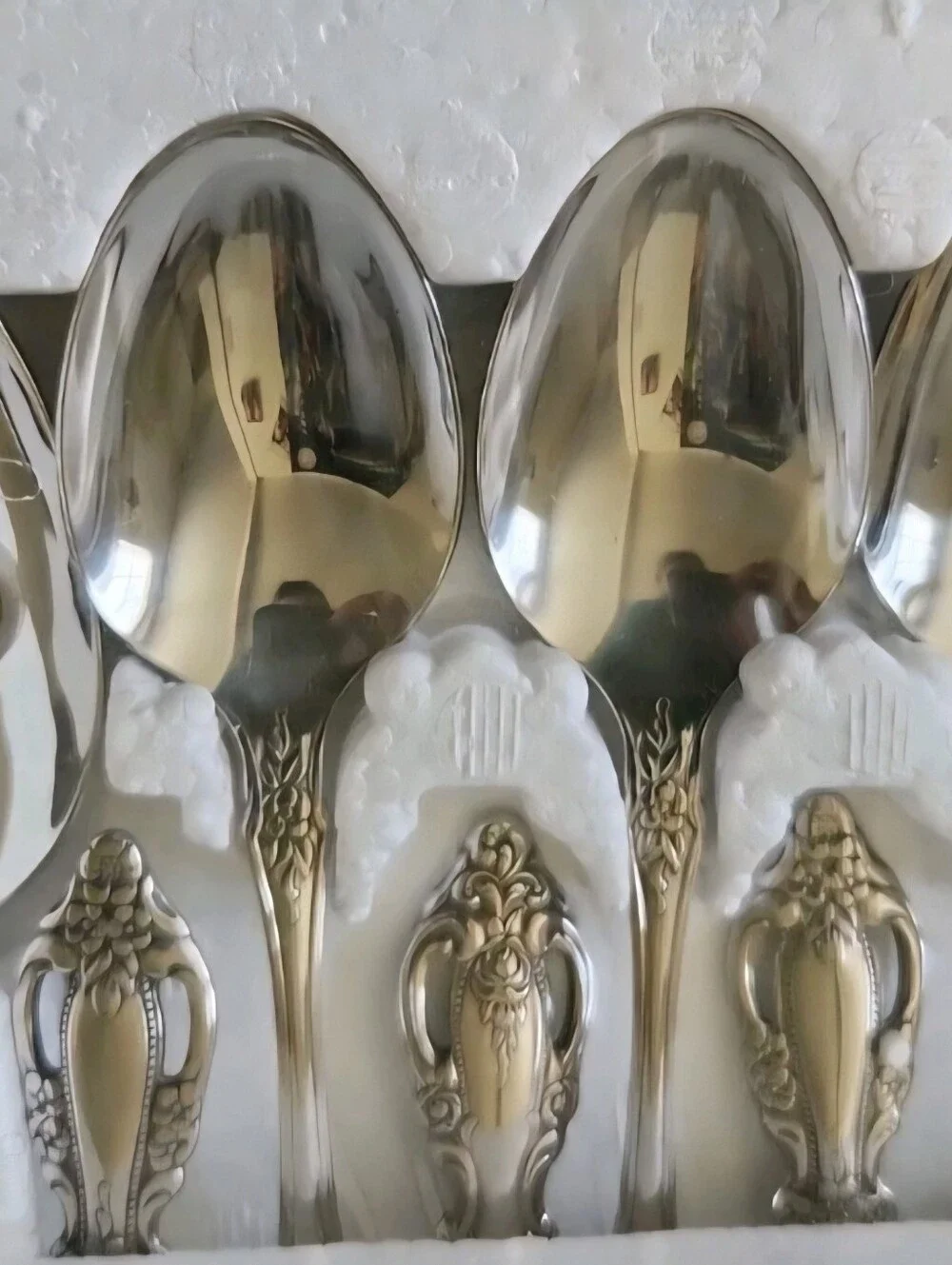 New Serving Set Onieda Silverware RAPHAEL MINT Stainless Slotted Spoons Pie